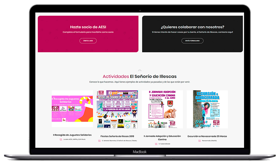 diseño web aesi illescas - webstalia marketing - diseño web en toledo - posicionamiento seo
